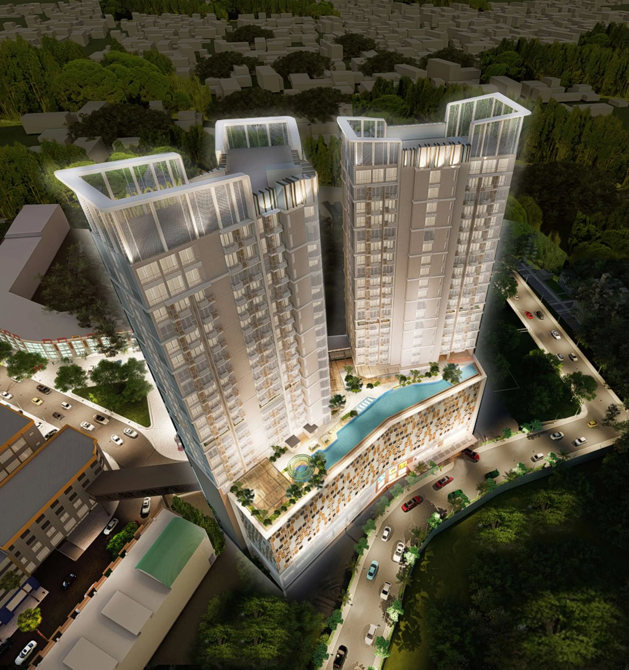 Nagoya Hill Superblock building view